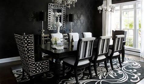 Pin By Jessica Dambros On Home And Wedding Black Dining Room Victorian