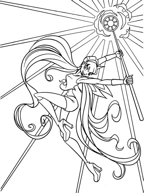 Winx Club Musa Sirenix Coloring Pages