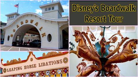 Disneys Boardwalk Resort Tour Full Grounds Walkthrough Walt Disney
