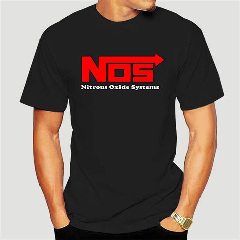 New Nos Nitrous Oxide Systems Red Logo Mens Black T Shirt Size S To