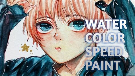 Watercolor Painting Anime Fanart Speedpaint Youtube