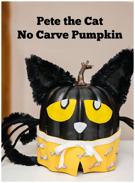 Pete the cat toppers cupcakes birthday party decorations buttons rocking guitar books. Pete the Cat - No Carve Pumpkin Decorating