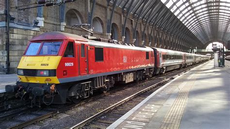 British Rail Class 90 Electric Locomotive In Db Cargo Livery At London King S Cross Trains