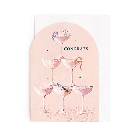 Champagne Congrats Card Hemels