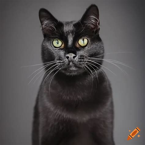 Black Persian Cat On Craiyon