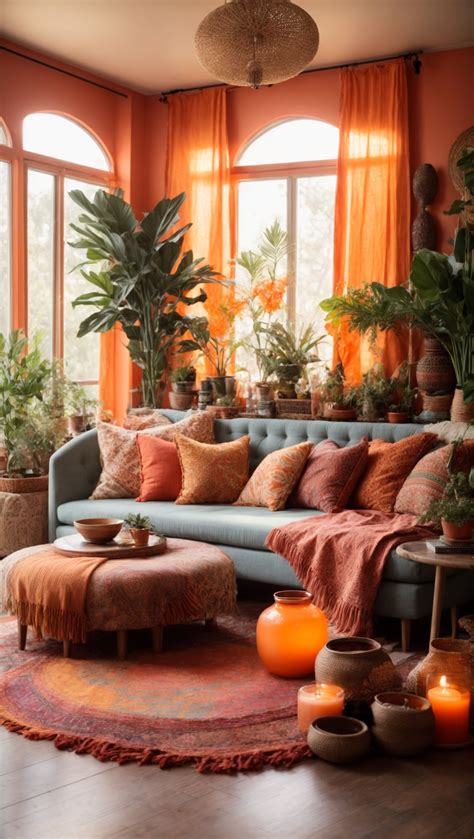 Mystical Mornings Sunrise Inspired Bohemian Living Room Designs