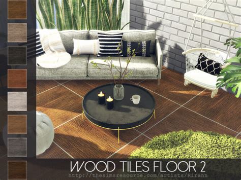 Wood Tiles Floor 2 By Rirann At Tsr Sims 4 Updates