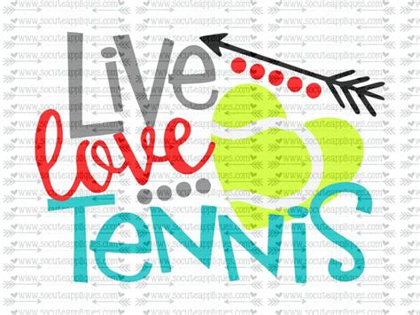 Download live love tennis 16 svg sca (With images) | Tennis funny, Tennis quotes, Tennis crafts