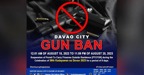 Pnp Enforces Gun Ban For Kadayawan Fest Philippine News Agency