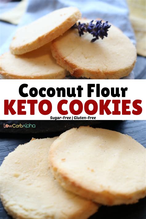Keto Coconut Flour Cookies Healthy Sugar Free Gluten Free Recipe