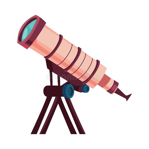 Flat Telescope Illustration Stock Vector Illustration Of Astronomy