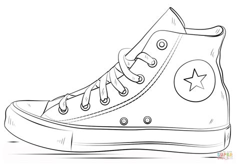 Check spelling or type a new query. Converse Shoes coloring page | Free Printable Coloring Pages