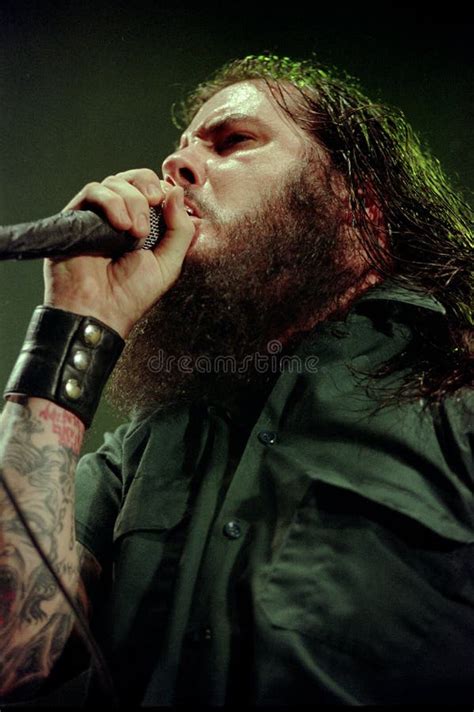 The Singer Of Pantera Phil Anselmo During The Concert Editorial