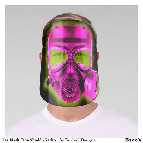 Gas Mask Face Shield Radioactive Pink Zazzle Gas Mask Face