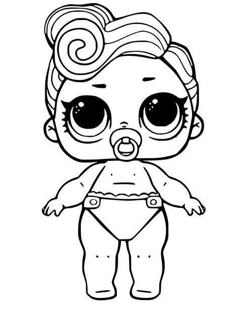 Babydoll From Lol Surprise Doll Coloring Pages Series 3 Treasure From