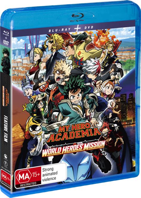 My Hero Academia World Heroes Mission Dvd Blu Ray Combo Blu Ray
