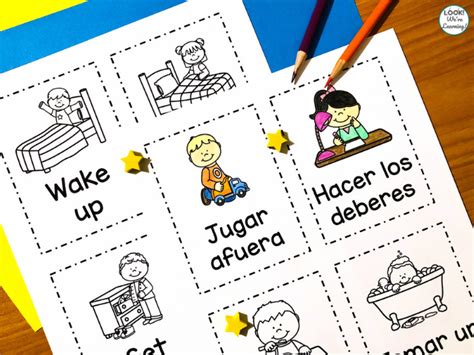 Spanish Free Daily Routine Cards Archives Look Were Learning