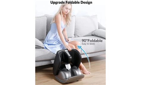 Foot And Calf Massager Foldable Machine Shiatsu Rolling Tapping And Air Compression Groupon