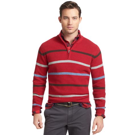 Download Izod Sweater Quarterzip Mock Neck English Engineered ...