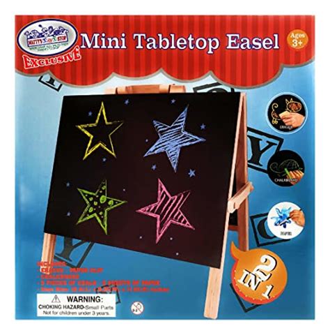 Matty S Toy Stop In Mini Wooden Tabletop Easel With Blackboard