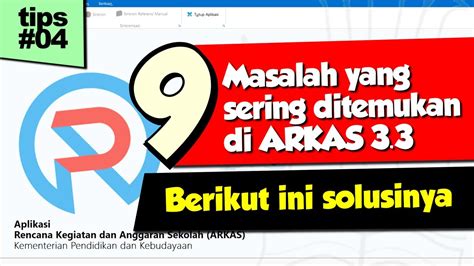 Tutorial ARKAS - 9 masalah di ARKAS 3.3 dan solusinya - YouTube