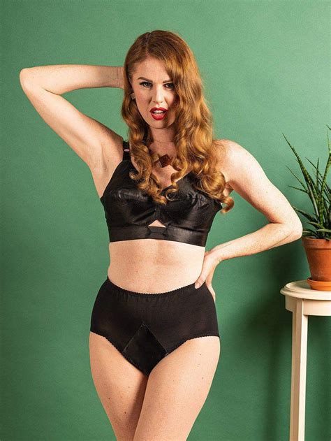 glamorous 1950s black high waisted knickers what katie did