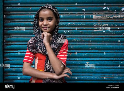 Portrait Of A Girl Kolkata India Stock Photo Alamy
