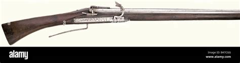 A Matchlock Musket Italy Circa 1600 Heavy Octagonal Barrel With