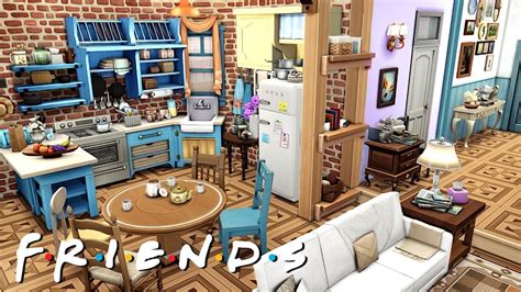 Friends Rachels And Monicas Apartment The Sims 4 Speed Build No Cc