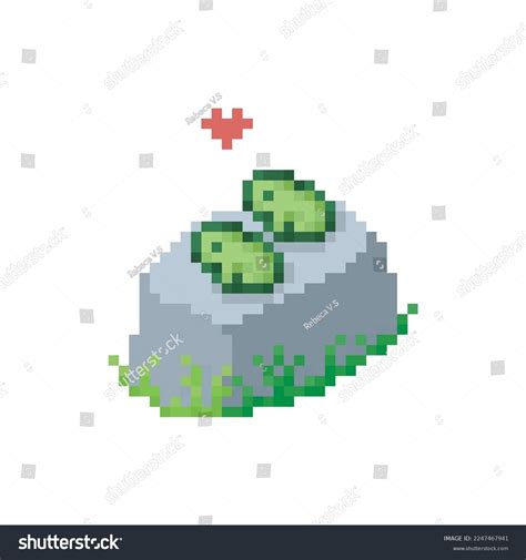 Frogs In Love Pixel Art Meme Royalty Free Stock Vector 2247467941