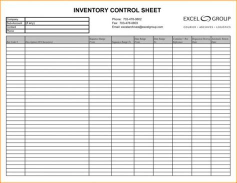 Parts Inventory Template Spreadsheet Template Excel Templates Excel