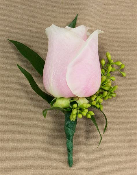 Pink Rose Boutonniere Prom Flowers Radebaugh Florist And