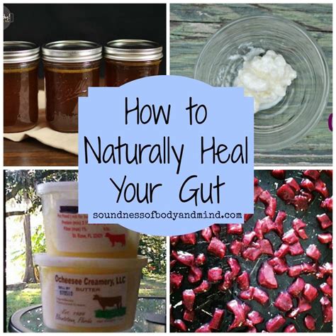 How To Naturally Heal Your Gut Soundness Of Body And Mind Natural