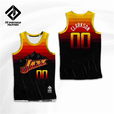 Jordan Clarkson Utah Jazz Fd Concept Full Sublimated Jersey Shopee