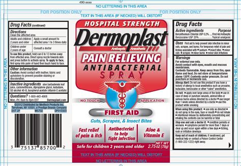 Most otc drugs are not reviewed and approved by fda, however they may be marketed if they comply with applicable regulations and policies. Dermoplast Pain Relieving Antibacterial (spray) Medtech ...
