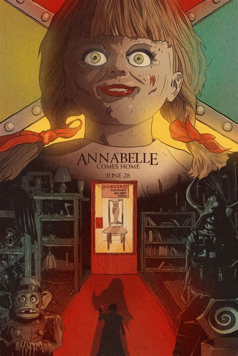 Annabelle Comes Home Ryancaskeyillustration Posterspy