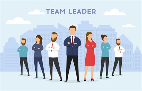 Team Leader Concept Leadership Concept With Business People Characters Website Template Easy