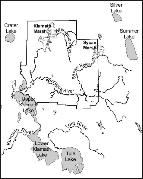 Territory Of The Klamath And Modoc Tribes Map Produced By The Klamath