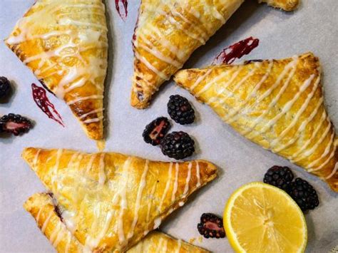 Easy Iced Blackberry Turnovers Man Meets Oven