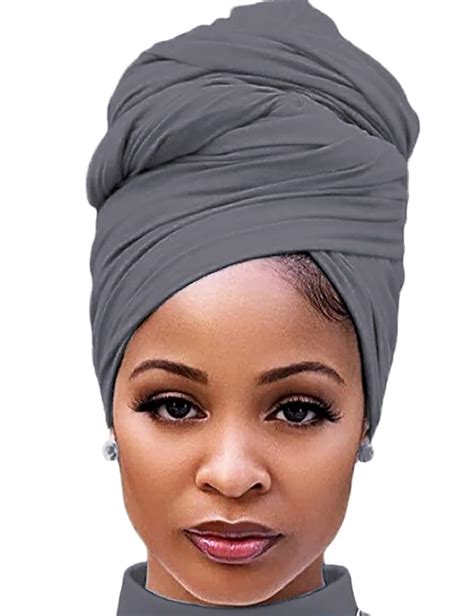 Harewom Turban Head Wraps For Black Women Jersey Hijab