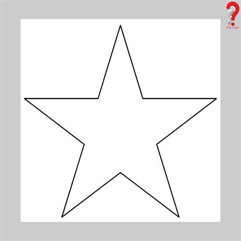 Five Point Star Template Star Template Printable Star Shape Templates