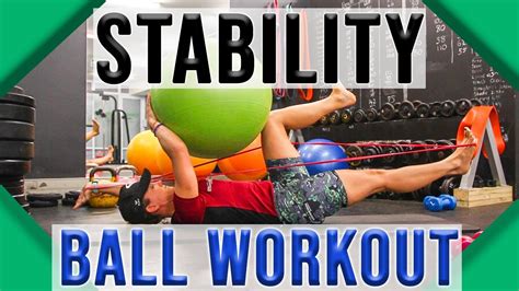 15 Minute Beginner Stability Ball Core Workout Part 2 YouTube