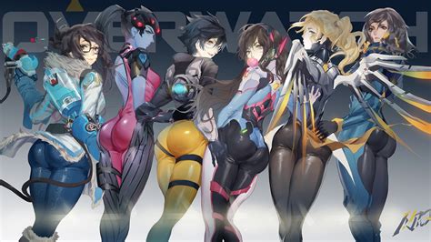 Rule 34 6girls 6girls Angry Asian Ass Bodysuit Dva Dat Ass Female