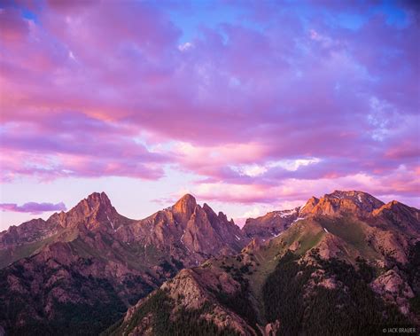 Needles Sunset San Juan Mountains Colorado Mountain Photography By