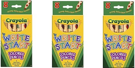 Bulk Buy Crayola Write Start Colored Pencils 8pkg 68 4108