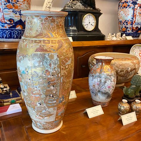 Satsuma Porcelain Vase Japan 19th Century Porcelain Antique On Sale
