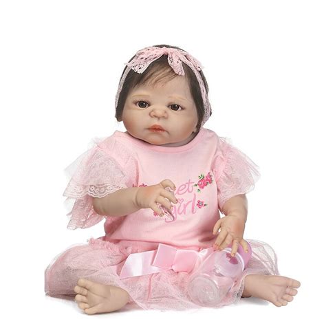 Realistic 22 Full Silicone Reborn Baby Princess Girl Handmade 55cm