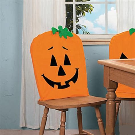 Halloween Pumpkin Chair Cover Fall Halloween Decor Halloween