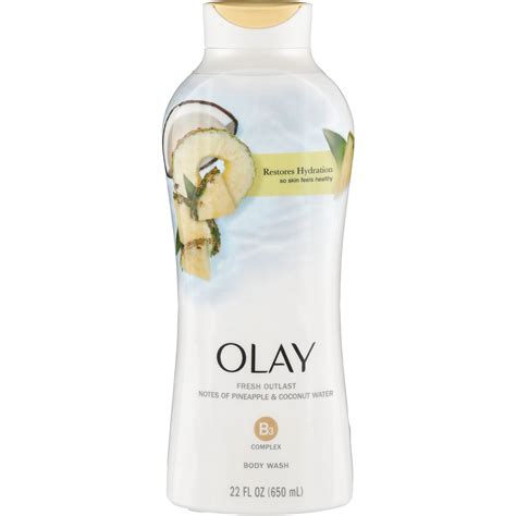 Olay Fresh Outlast Body Wash Pineapple And Coconut Water Shop Body