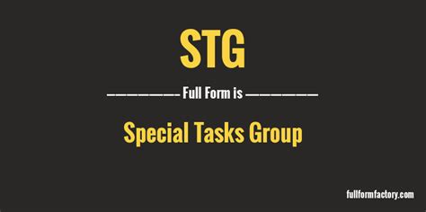 Stg Abbreviation And Meaning Fullform Factory